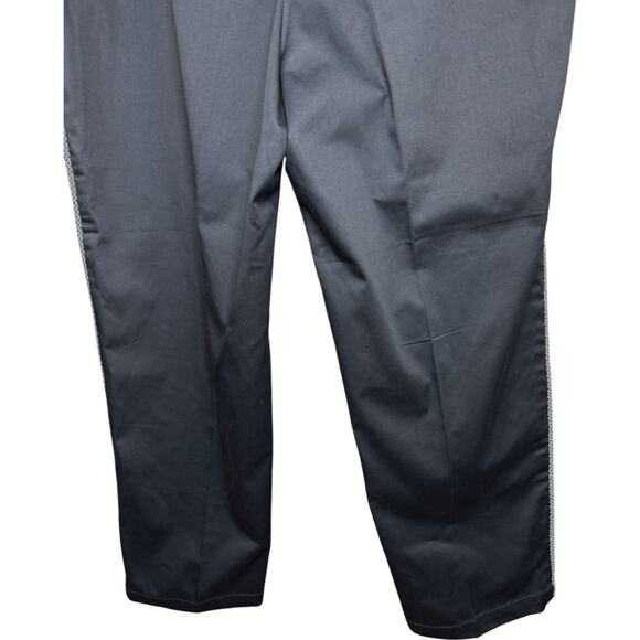 Willi Smith Stretch Black Pants Size 14 Gingham Trim Career Trousers NWT - Picture 10 of 15